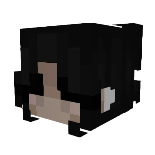 Jfat Minecraft avatar head, 3D render