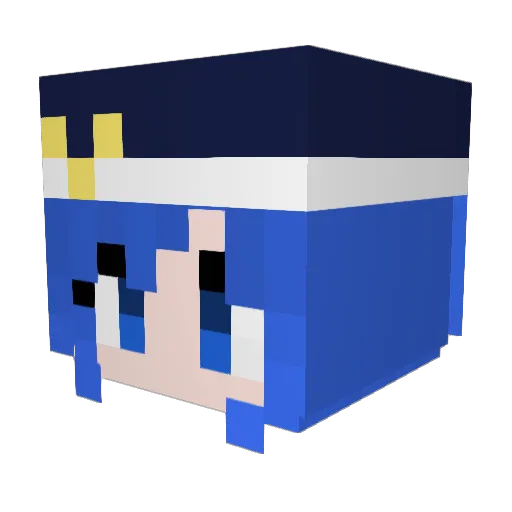 Jfellyp Minecraft avatar head, 3D render