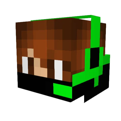 JforikWLT Minecraft avatar head, 3D render