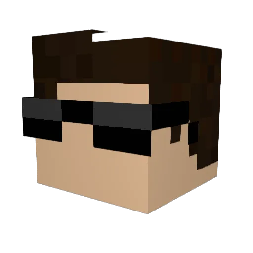 Jfpamaness Minecraft avatar head, 3D render