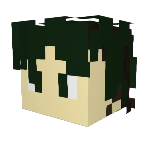 Jgamerplays Minecraft avatar head, 3D render