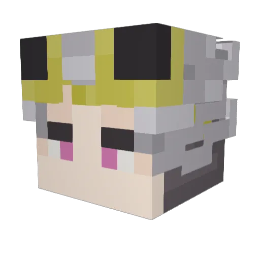 Jgg Minecraft avatar head, 3D render