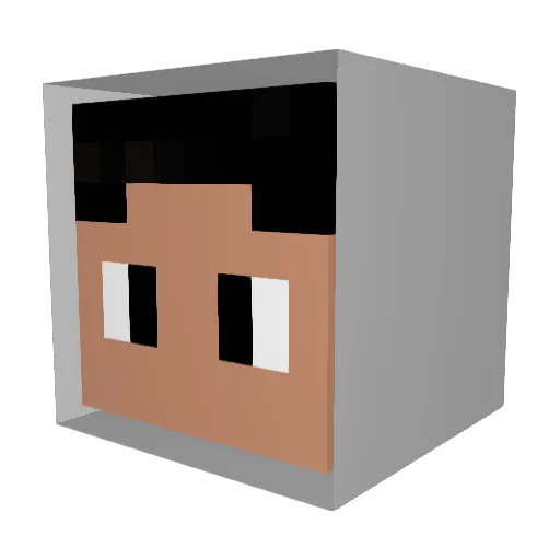 Jggp11 Minecraft avatar head, 3D render