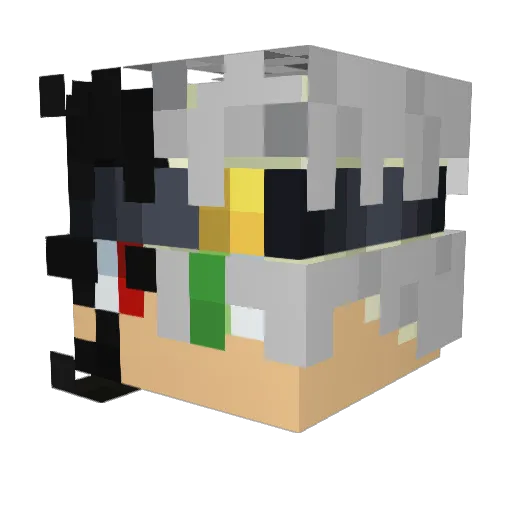 Jgrichard Minecraft avatar head, 3D render