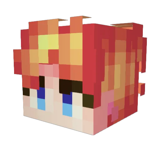 Jh_1124 Minecraft avatar head, 3D render