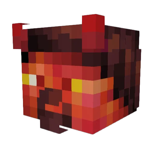 JhaQuab Minecraft avatar head, 3D render