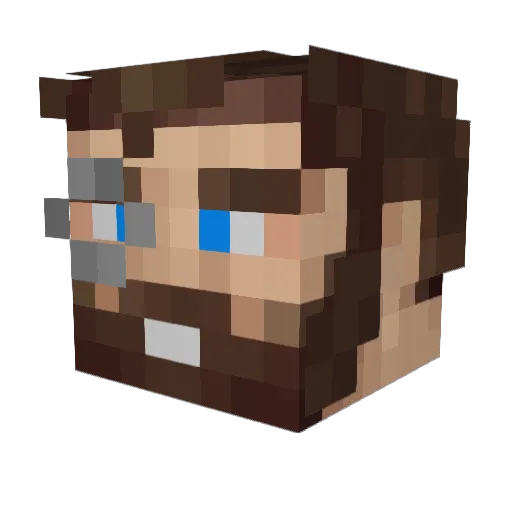 Jhaldmer Minecraft avatar head, 3D render