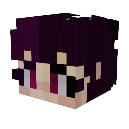 Jhandley Minecraft avatar head, 3D render
