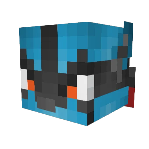 Jharles Minecraft avatar head, 3D render