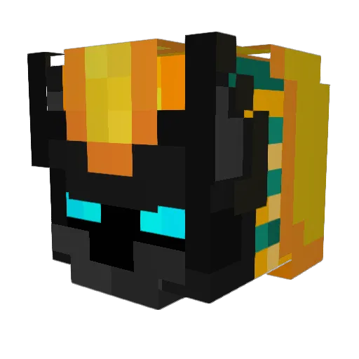 Jharq26 Minecraft avatar head, 3D render