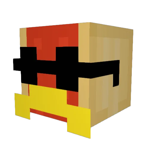Jhax26 Minecraft avatar head, 3D render