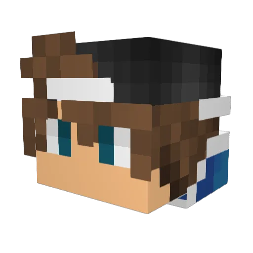 Jheath12 Minecraft avatar head, 3D render