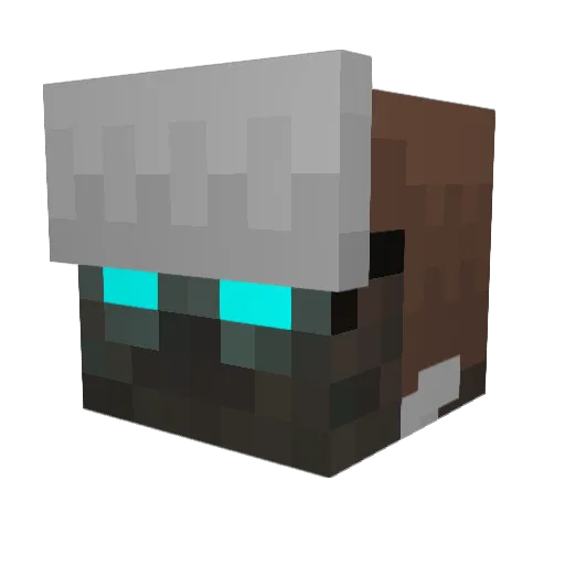 Jheber Minecraft avatar head, 3D render