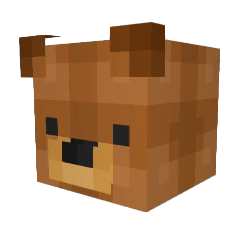 Jheisaun Minecraft avatar head, 3D render