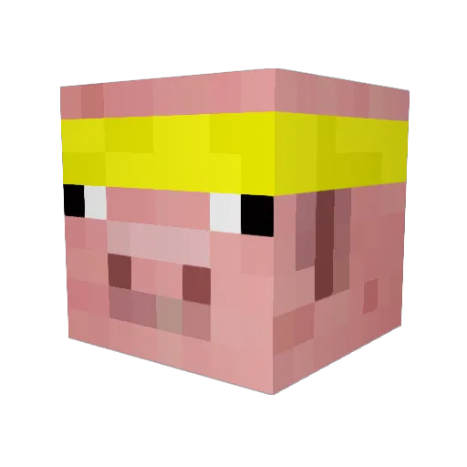 Jher0 Minecraft avatar head, 3D render