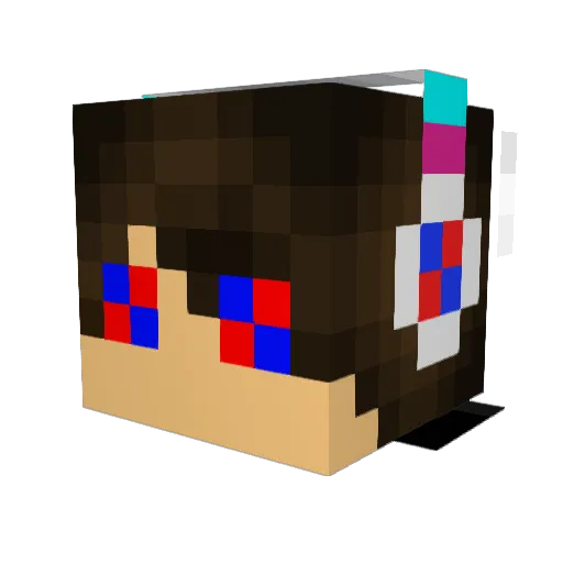 JheruRC_YT Minecraft avatar head, 3D render