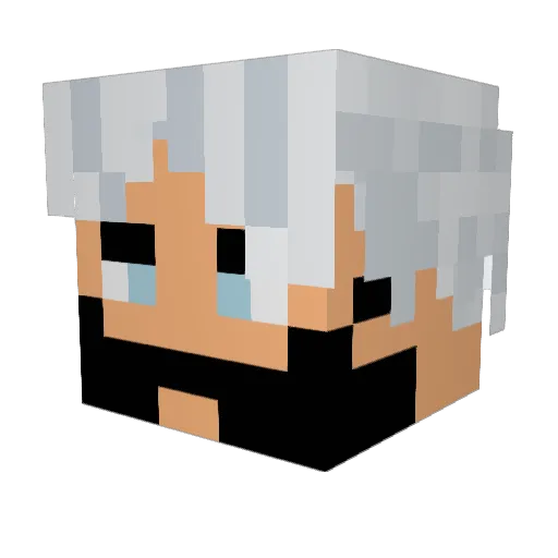 JhinRyu Minecraft avatar head, 3D render