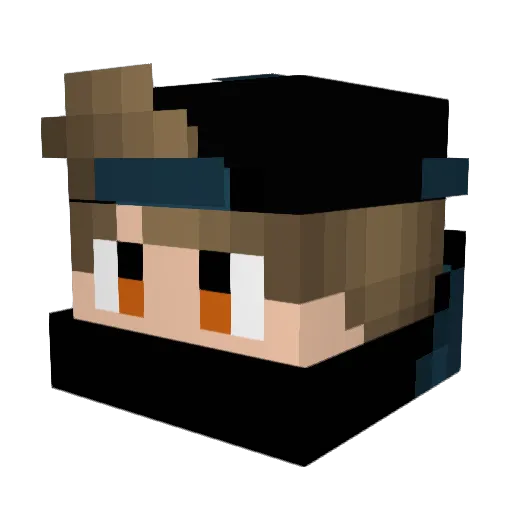 Jhoberman Minecraft avatar head, 3D render