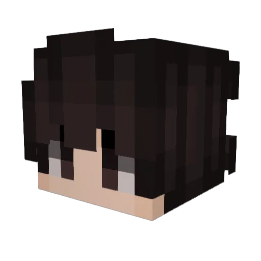 Jhoiver Minecraft avatar head, 3D render