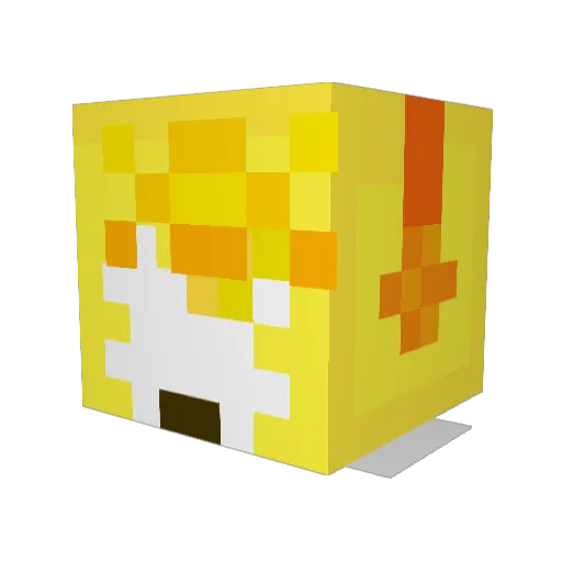 Jhojannes Minecraft avatar head, 3D render