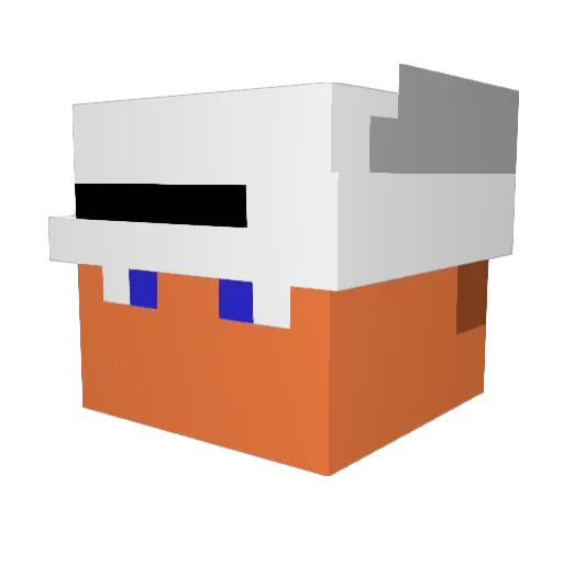 Jholla1 Minecraft avatar head, 3D render