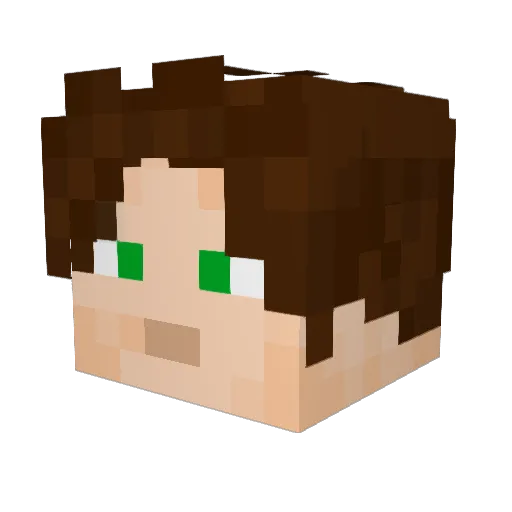 JhonPetruci Minecraft avatar head, 3D render