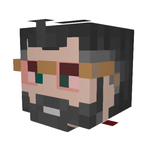 Jhon_Parker Minecraft avatar head, 3D render