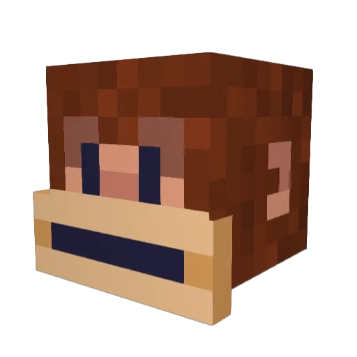 JhonnyP Minecraft avatar head, 3D render