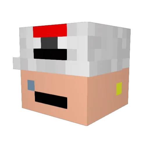 JhonnyPepa Minecraft avatar head, 3D render