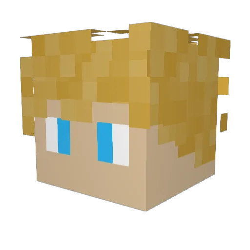 Jhonny_Boy Minecraft avatar head, 3D render