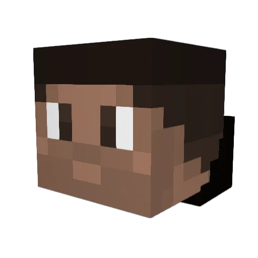 Jhonoboy Minecraft avatar head, 3D render