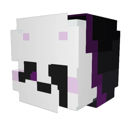 JhonyAcer Minecraft avatar head, 3D render