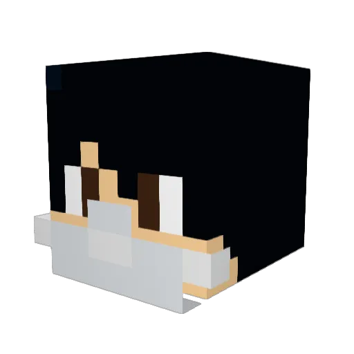 JhonySf Minecraft avatar head, 3D render