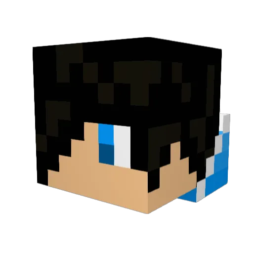 Jhonytab Minecraft avatar head, 3D render