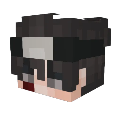 Jhonzin Minecraft avatar head, 3D render