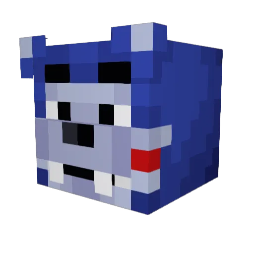 Jhux02 Minecraft avatar head, 3D render