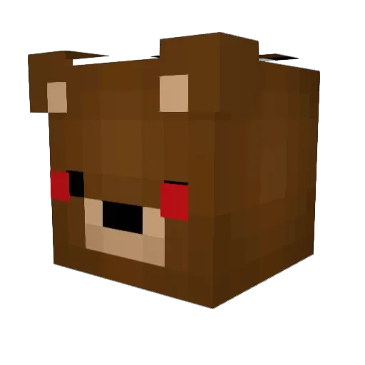 Jhvnghir Minecraft avatar head, 3D render