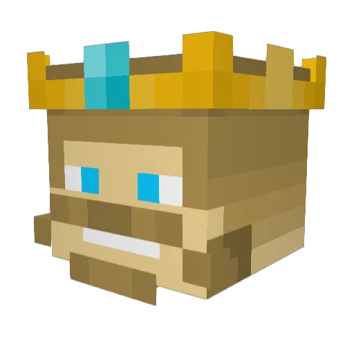 JiFus Minecraft avatar head, 3D render