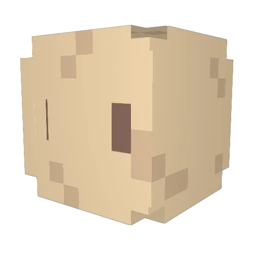 JiHong_ Minecraft avatar head, 3D render