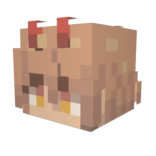 JiHyeok01 Minecraft avatar head, 3D render