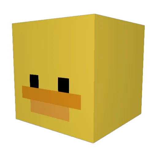 JiaKangDang Minecraft avatar head, 3D render