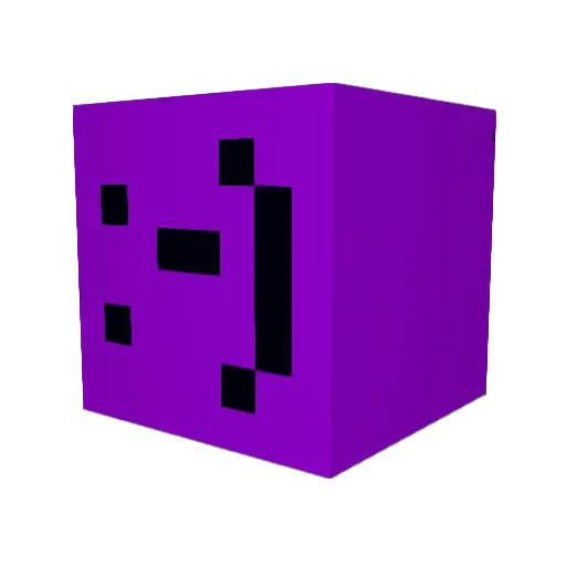 Jialngs Minecraft avatar head, 3D render
