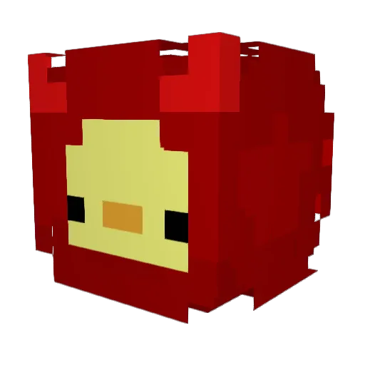 JianJK Minecraft avatar head, 3D render