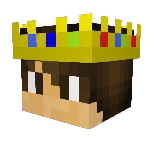 Jiandan1201 Minecraft avatar head, 3D render