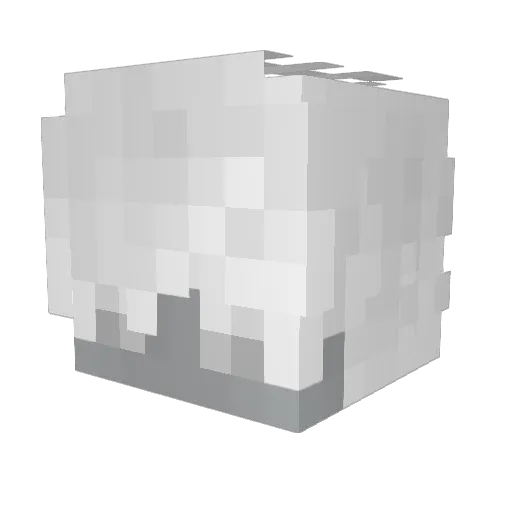 JiangZYg Minecraft avatar head, 3D render