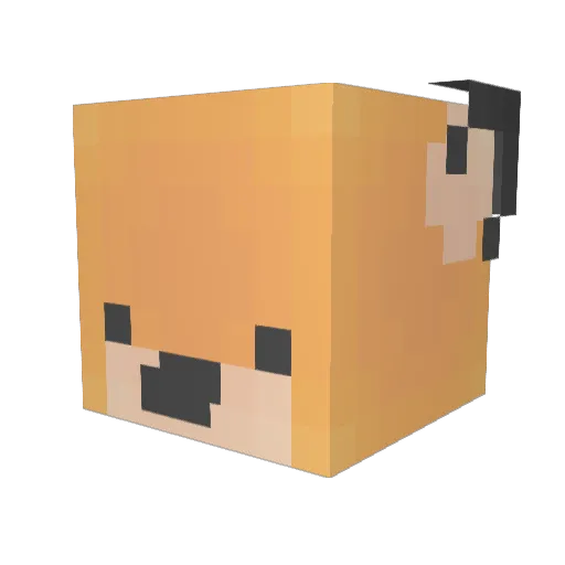 Jiangcha99 Minecraft avatar head, 3D render