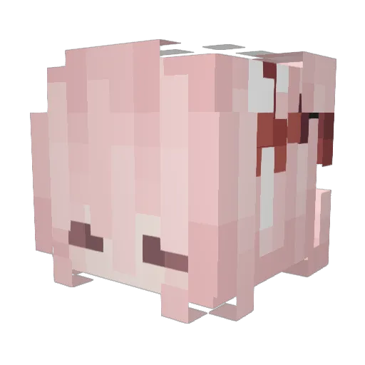 JiaoJiao22 Minecraft avatar head, 3D render