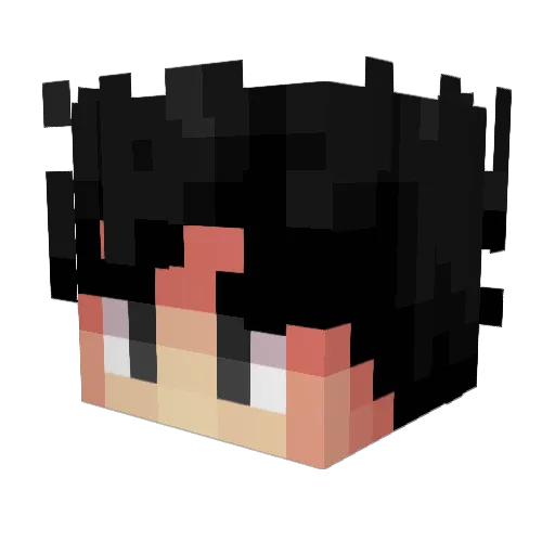 Jiarz Minecraft avatar head, 3D render