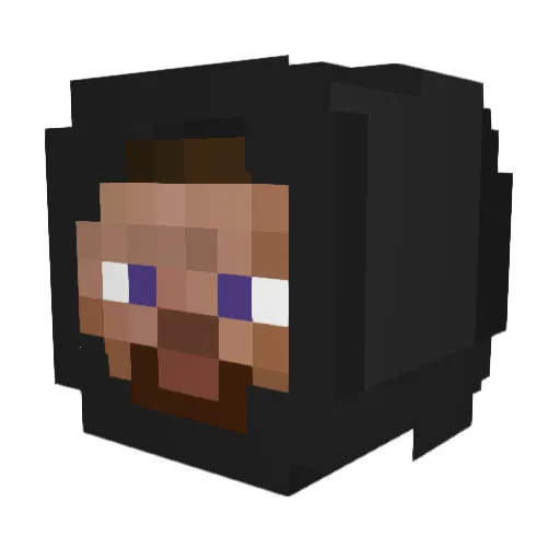 Jiayi036 Minecraft avatar head, 3D render