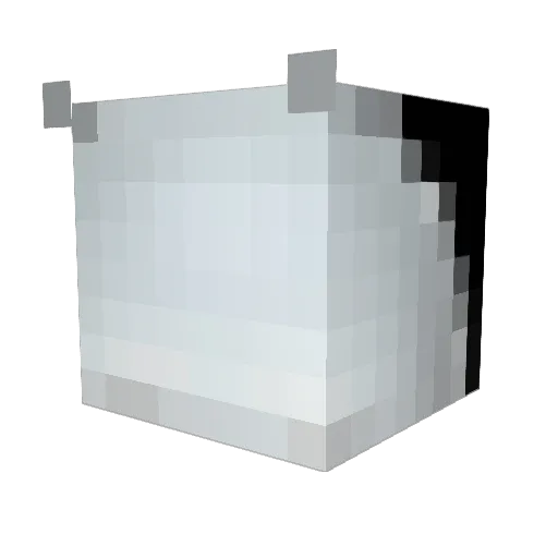 Jibaxs Minecraft avatar head, 3D render